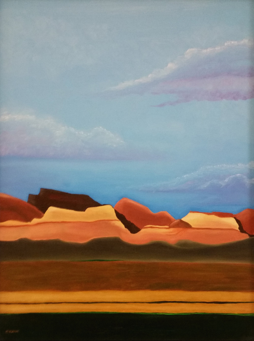 RED HILLS AT ABIQUIU |  2013, oil on canvas | 30” x 40"  