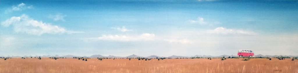 OPEN ROAD ALONG SANGRE DE CRISTO |  2018, oil on canvas | 12” x 48"  